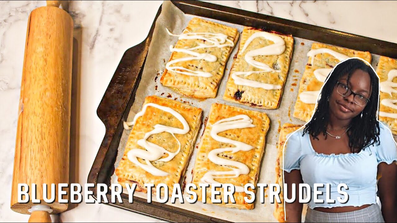 DELICIOUS Homemade blueberry toaster strudels! 2020