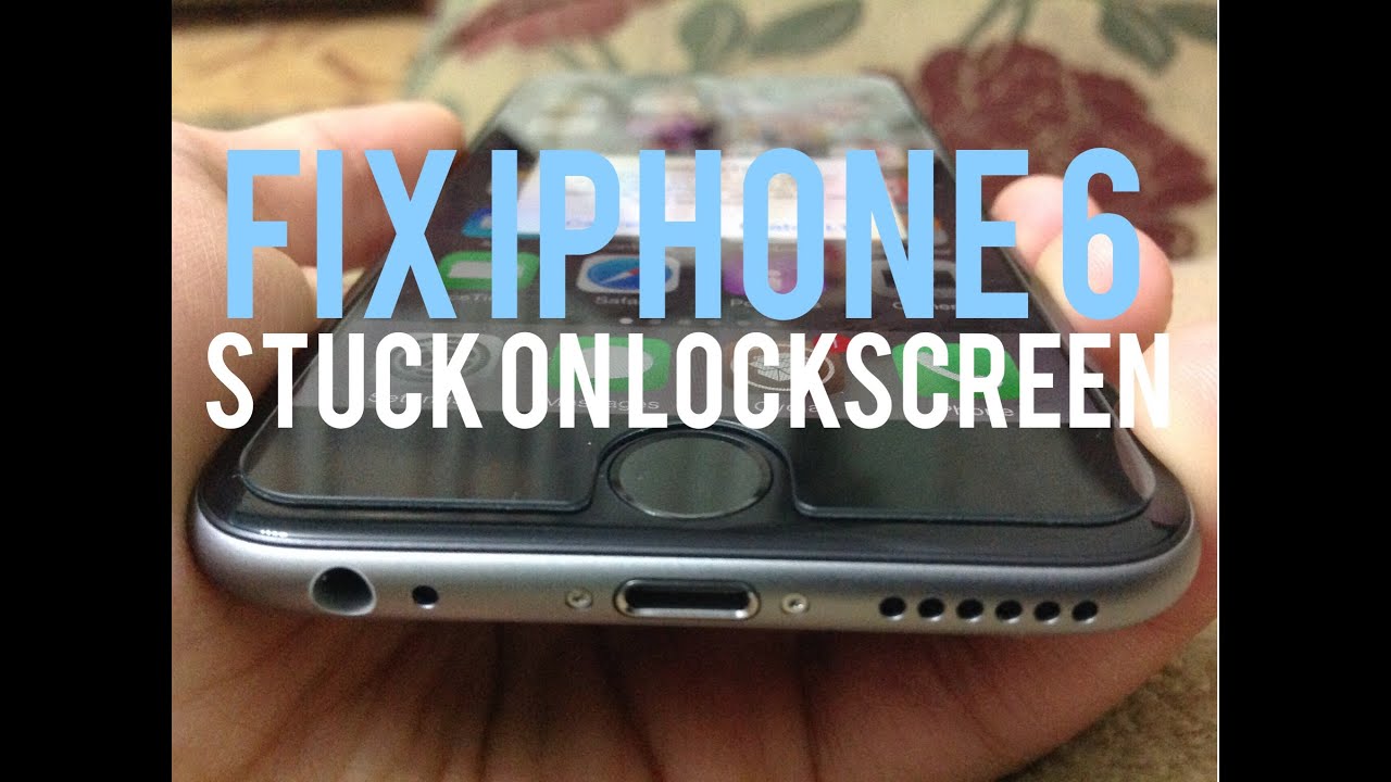 How To Fix An iPhone Stuck On Lockscreen - YouTube