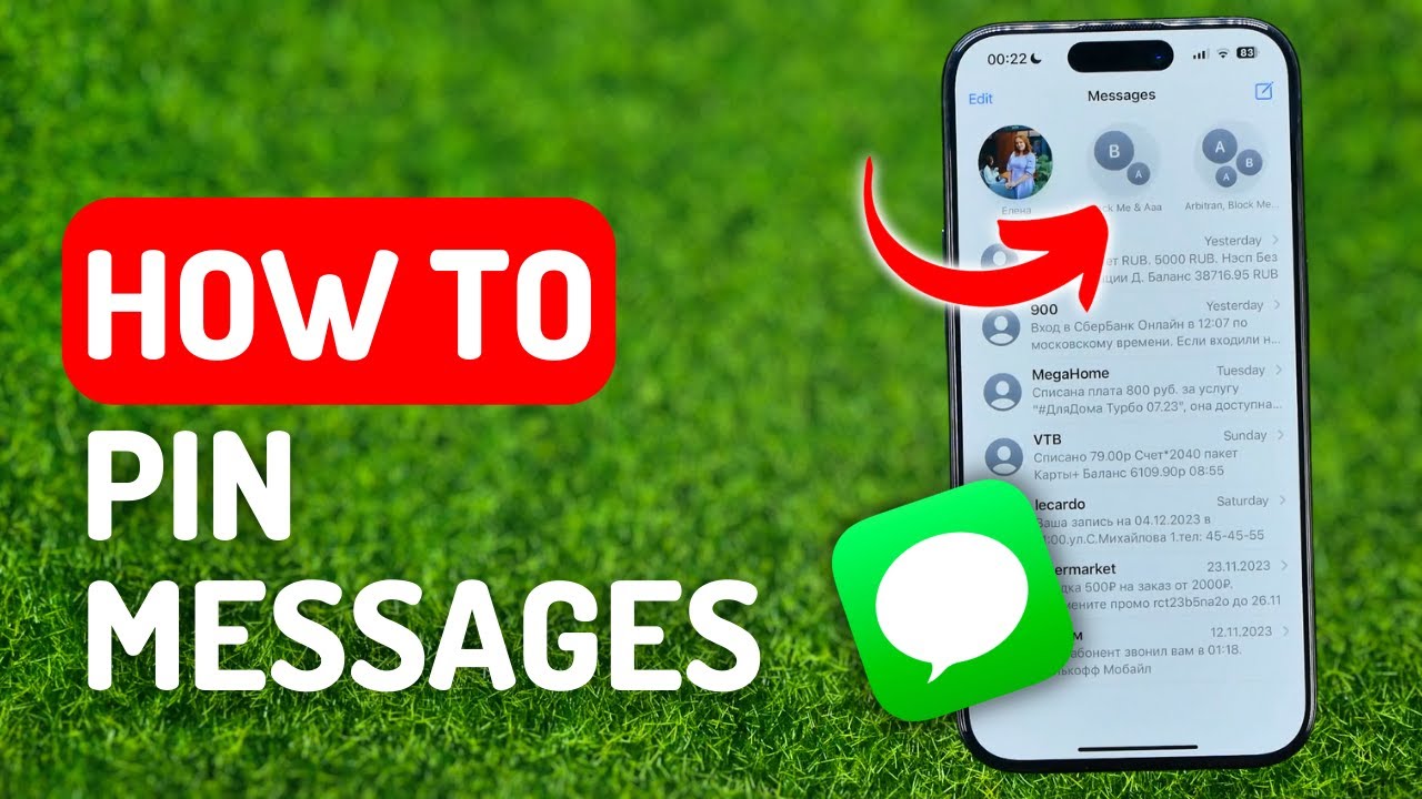 How to Pin Messages on iPhone YouTube
