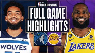 Game Recap: Lakers 108, Timberwolves 102