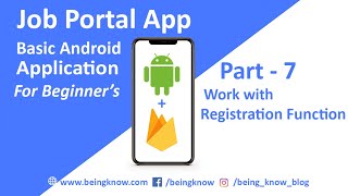 Job Portal App - Part 7 | Work with Registration Function screenshot 5