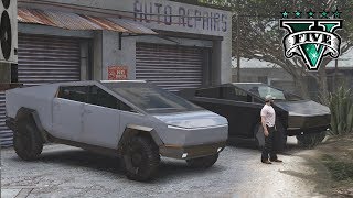 Checking out the 2 tesla cybertruck mods for gta 5! ►subscribe here:
https://bit.ly/2dlx4ne ►donate https://bit.ly/2igxq20 ►join
discord fanbase: h...