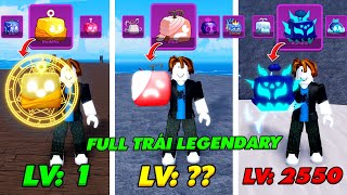 ZENO Thử Thách 100 Ngày Lv 1-2550, ĂN TẤT CẢ TRÁI  LEGENDARY Blox Fruit Update