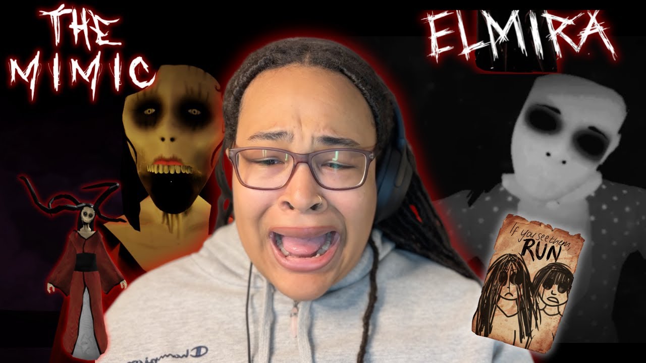 Playing The Mimic & Elmira… Roblox Horror Games Too Scary to Finish