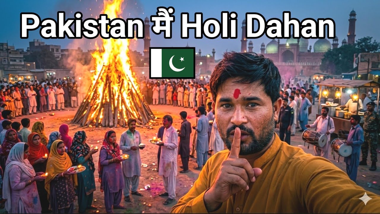 Невероятное празднование Холи в Пакистане в 2026 году 😱🔥 | Холи в Пакистане | Видеоблоги Викрама ...