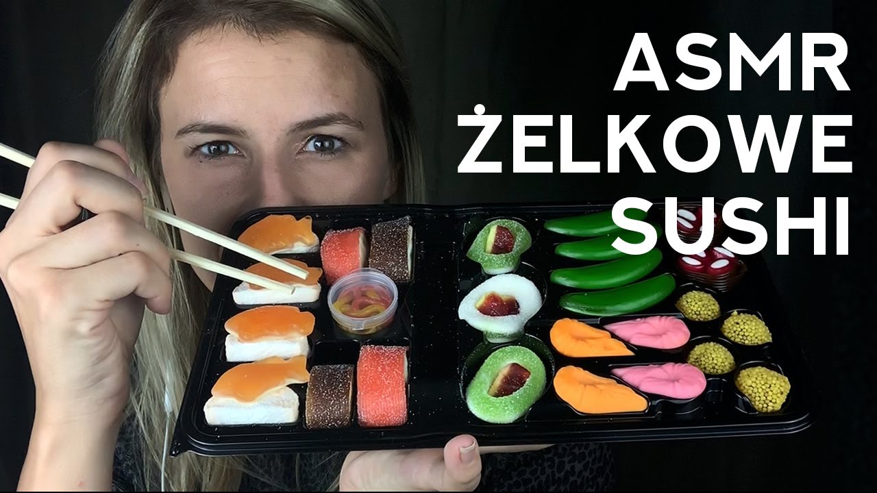 ASMR Zelkowe Sushi  ✦  Jedzenie  ✦  Szelest  ✦ CC
