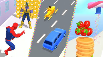 Shape Shifting VS Mashup Hero VS Pancake Run (All Levels Gameplay Walkthrough)