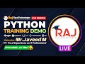 Python course Demo By Raj Cloud Technologies