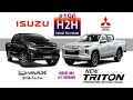 H2H #196 Mitsubishi NEW TRITON vs Isuzu D- MAX