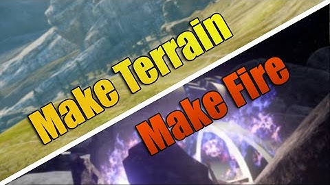 Halo 5 Forge: Placeable Fire and Terrain editing in Action