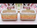 Very Useful Tutorial Craft! Using PVC Board, Bead Pearls Making a Storage Tissue Luxury Box 