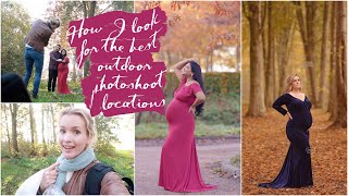 Looking for the best OUTDOOR photoshoot LOCATIONS - Behind the Scenes Natural light MATERNITY SHOOT