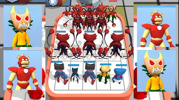 MAX LEVEL IN MERGE BLUE MONSTER SUPERHERO GAMEPLAY PART 2 IN HINDI | LEVEL 11 - 20