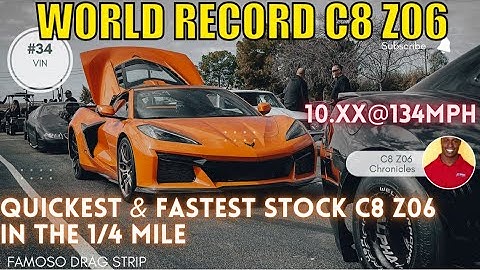 NEW WORLD RECORD STOCK C8 Z06 1/4 MILE! *Feb 11 2023*