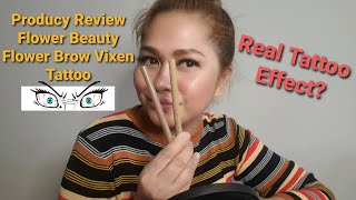 FLOWER BEAUTY BROW VIXEN TATTOO EFFECT STAIN / TATTOO EFFECT AT HOME? DOES IT WORK?♥