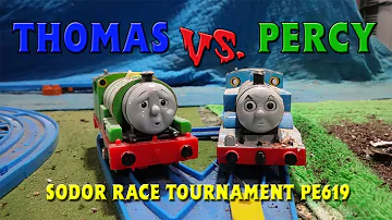 Tomy Sodor Races: Thomas vs Percy Race 1