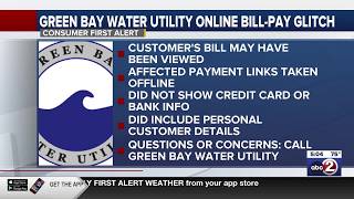 Green Bay Water says online payment portal glitch may have exposed some customer bills