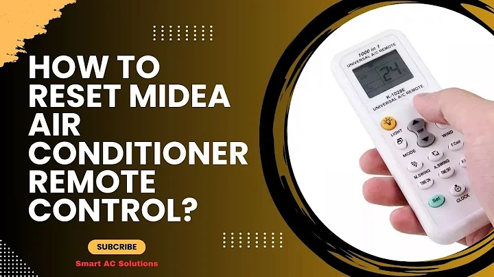 How to reset midea air conditioner remote control?