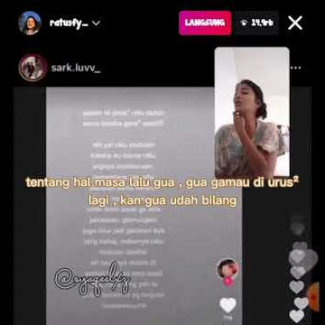 Siaran langsung ratu sofya ..ngebahas tentang hubungannya dengan kiesha.