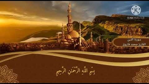 سورة (التين) للقارئ محمد فاروق