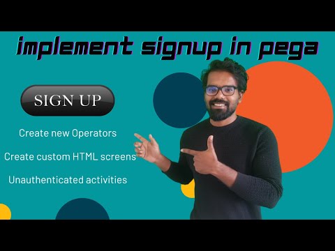 Signup and create operators in Pega