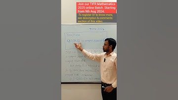 Compact subset of Q 🤔 | TIFR  2024 Mathematics | Real Analysis | General Topology