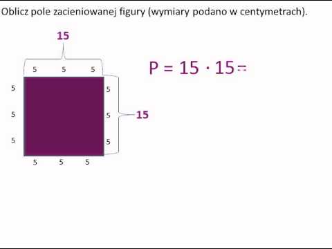 Oblicz pole zacieniowanej figury