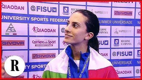 Universiade Napoli, brilla l'oro di Erica: "Almeno un titolo vinto prima di papà"