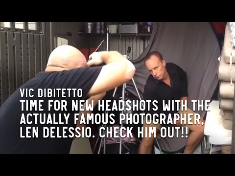 Time for new headshots with the actually famous photographer, Len DeLessio. Check him out!!