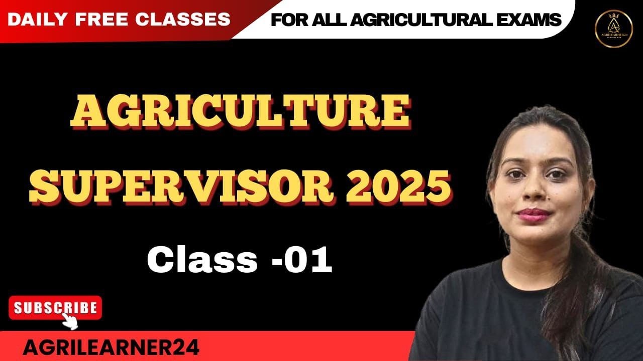 Raj. Agriculture supervisor 2025 | HORTICULTURE|CLASS  _1|MCQ+THEORY|BY SAPNA MAAM