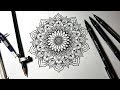 Drawing A Quick Dotwork Mandala