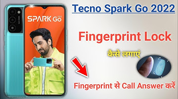 How to set fingerprint lock in Tecno spark go 2022, tecno spark go 2022 fingerprint lock