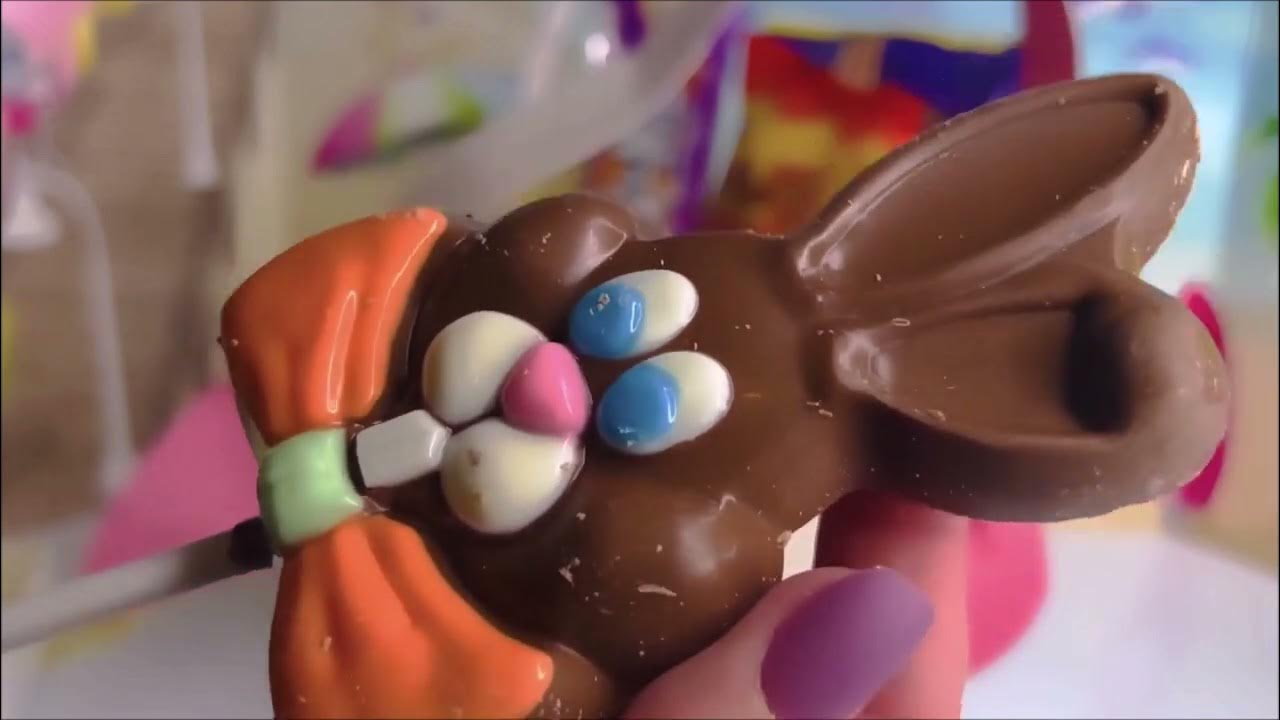 New Yummy Chocolate BUNNY Lollipop Opening YouTube