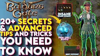 20+ Secrets and ADVANCED Tips and Tricks Baldurs Gate 3 Doesn’t Want You To Know  (BG3 Tips)