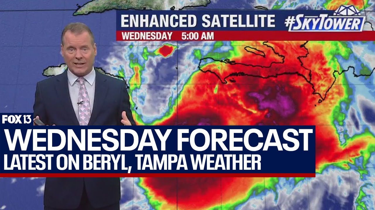 Tampa weather | Bay Area rain chances, Beryl latest - YouTube