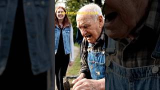 Old Father Builds a Park Bench Alone #humanity #kindness #respectelders #respect #veteran #shorts