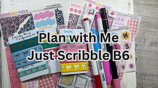 Plan with me the Week of Aug 17-Aug 23 in my 2026 B6 Just Scribble #b6 #planwithme #justscribble 