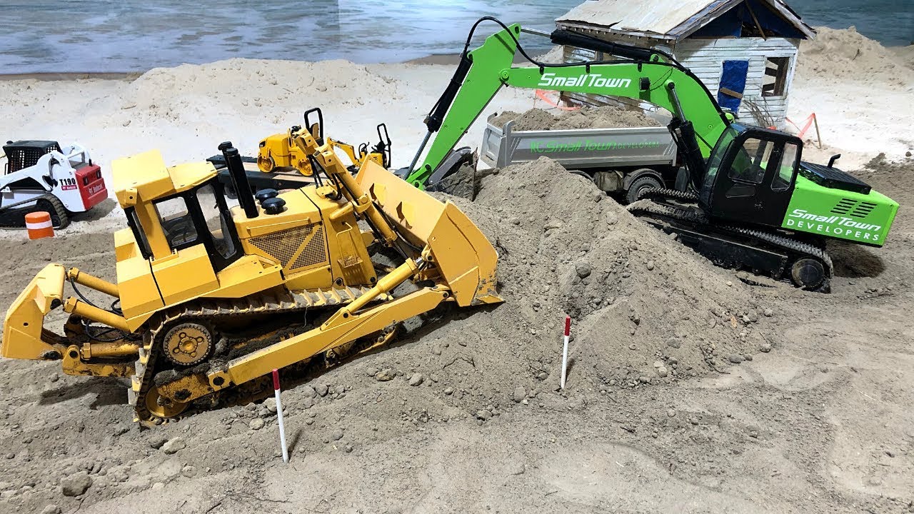 Building A Road With Rc Machines part 1 - YouTube