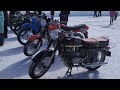Мотоциклы СССР весной на масленице.