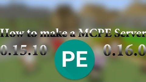 How to make a MCPE Server 0.15.10 - 0.16.0 on (Android)