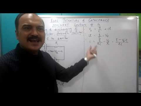 Electric Potential & Capacitance, XII, JEE /NEET lecture # 4, Charging & discharging of capacitors.