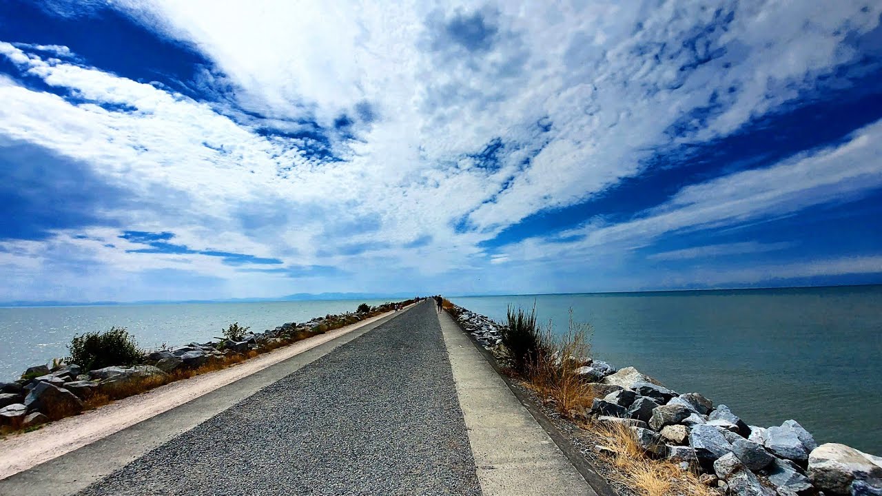 Iona Jetty: Richmond, BC Canada-The Iona Jetty juts out 4km into the Strait of Georgia