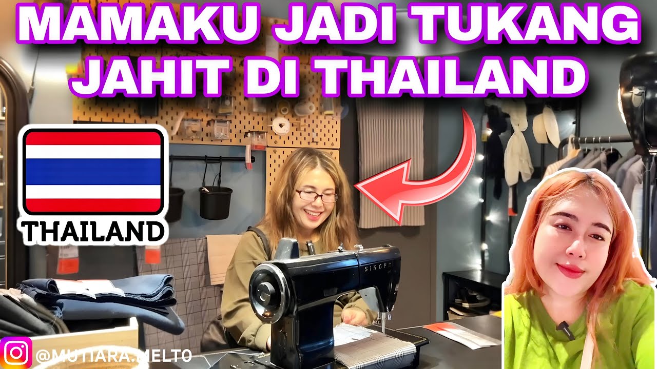 MAMAKU JADI TUKANG JAHIT DI THAILAND,SAMBIL BELANJA DI IKEA BANGKOK