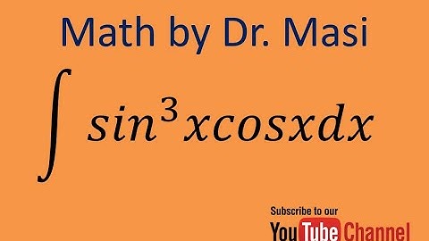 How to integrate sin^3xCosx, Indefinite integral, integration substitution, calculus