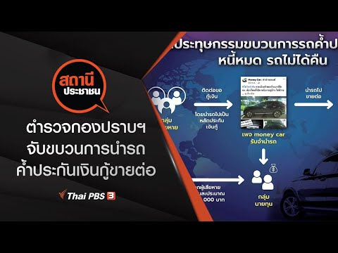 ตำรวจกองปราบฯ จับขบวนการนำรถค้ำประกันเงินกู้ขายต่อ : สถานีประชาชน (9 ธ.ค. 64)