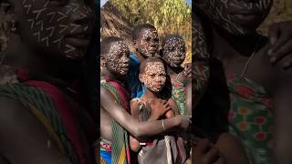 Why Do African Tribes Wear Terrifying Face Paint? #facts #shortsfeed #youtubeshorts #africa #hindi