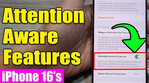 👀 iPhone 16/16 Pro Max: How to Turn On/Off ATTENTION AWARE FEATURES | iOS 18 Guide