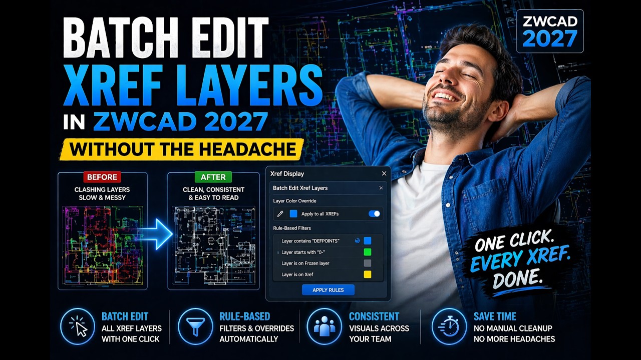 Batch Edit XREF Layers in ZWCAD 2027 Without the Headache - YouTube