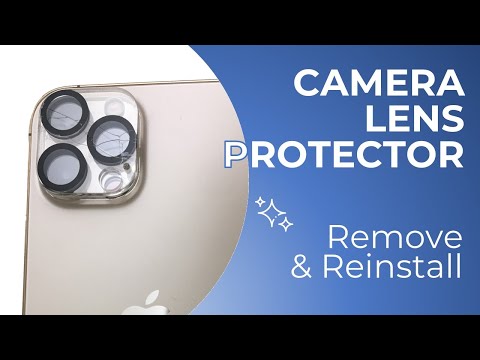 How to REMOVE and REINSTALL iPhone Camera Lens Protector | QHOHQ Lens Protector | Easy to Install