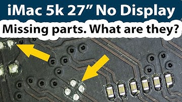 2015 27" 5K iMac No image Black screen Repair. Missing components No schematics - 820-00292